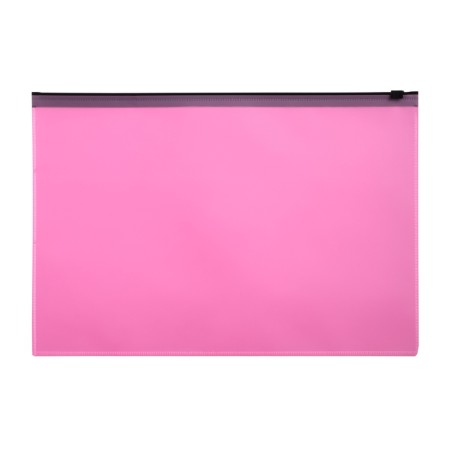 The convert folder on the A4 ZIP-Molniya, 180 μm, Calligrata Pastel, translucent, black lightning, coral-1