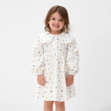 Children's dress with collar Kaftan R.30 (98-104 cm) white