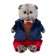 Soft toy "Basik in a blue velvet jacket", 25 cm