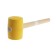 Kiyanka scrap, wooden handle, yellow rubber, 90 mm, 1200 g