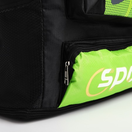 A thyroid backpack with an increase in 55l, 5 external pockets, green color-7