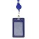 Baig-carman vertical leatherette, external 110x68mm, internal 85x54mm, tape 80x1.2cm, blue.