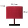 TEPLIC LOOK "Consul" 1x40W E27 wenge/burgundy 25x13x29cm