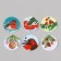 New Year Stick Paper "Bullfinchi" d = 2.5 cm 252 pcs in roll
