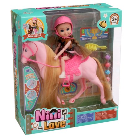 ARINA doll with a horse and accessories-12