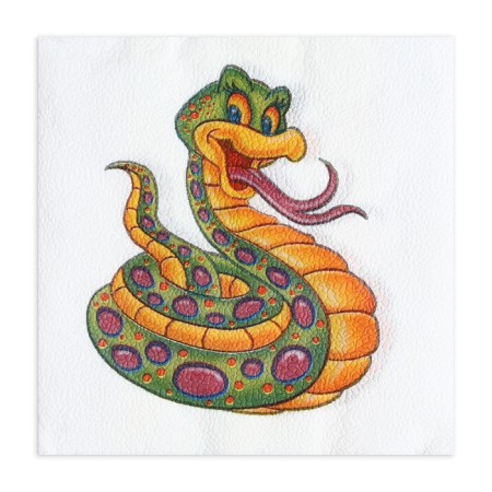 Paper Nev Line Fresco "Fun Snake" 2 layers, 33x33, 20 pcs.-4