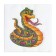 Paper Nev Line Fresco "Fun Snake" 2 layers, 33x33, 20 pcs.
