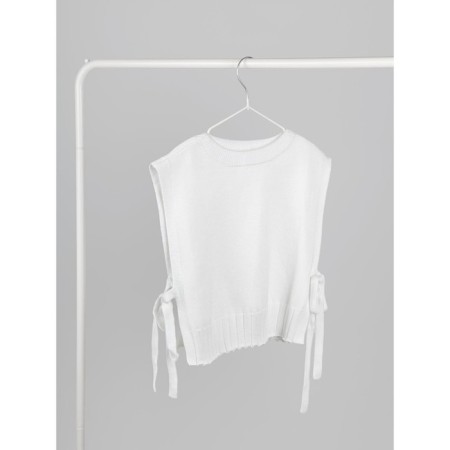 Knitted children's vests Amarobaby Bow, height 152 cm, white color-17