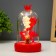 Nightlight "Bear" LED from batteries 3HAAA Red 9.5x9.5x16 cm Risalux