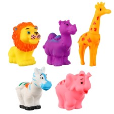 A set of rubber toys for the bath 