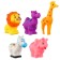 A set of rubber toys for the bath "Study animals", 5 pcs, crumb I