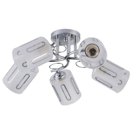 Ceiling light ESCADA, 1120/5PL. 5x40W, E27, 530x530x220 mm, chromium color-1