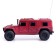 Radio -controlled jeep "Hamer", light, works from batteries, 1:18, burgundy color