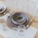 Board Ceramic dining shade "pastel", d = 27 cm, brown color