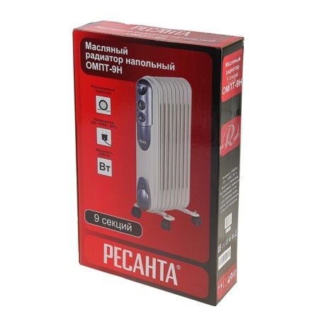 Resanta heater OMPT-9N, Maslyani, 2000 watts, 9 sections, 20 m², white-4