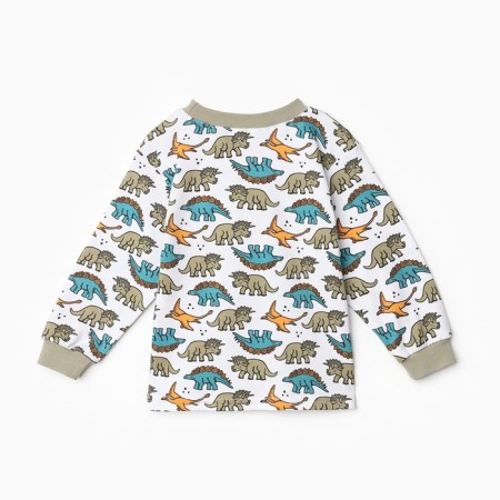Pajama nursery, khaki color/dinosaurs, height 110 cm-3