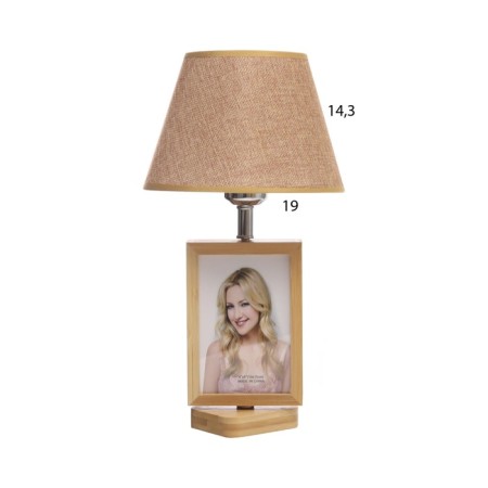 Table lamp with a photo frame 10x15cm (plastic insert) 20x20x35cm-7
