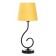 Lamp table bourgeois 1x15W E14 16x16x40cm black/yellow Risalux