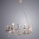 Amur chandelier, 6x40W E14, white color, gold