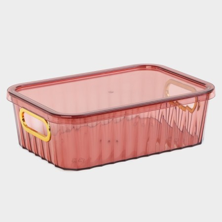 Storage container with a lid "City", 25.5 × 18 × 8 cm, color mix-1