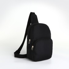 Young youth bag-bag, Textura, from textiles, black color