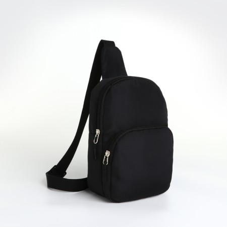 Young youth bag-bag, Textura, from textiles, black color