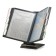 Demosystem desktop on 10 gray panels A4, Brauberg, metallic