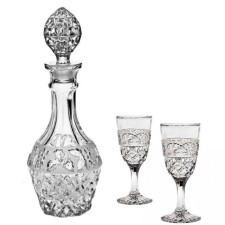 Vinia liqueur set: 1 decanter, 750 ml + 6 glasses of 80 ml
