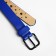 Building belt, width 2.2 cm, eyelets, buckle metal, blue color