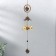 Wind Music Metal "Family Elephants in a Circle" 3 bells 1 figure 40 cm