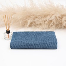 Ethel towel, col. Blue, 55x90 cm, 100% polyester, 300 g/m2