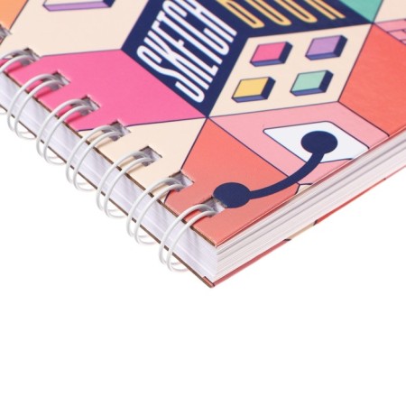 A5 sketchbook, 80 sheets on the crest on the long side of the "game", solid cover, block 100 g/m²-2