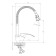 Decoroom DR71022 kitchen mixer, single -leaf, flexible surge of 164 mm, chrome