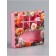 Box for 8 sweets + chocolate, with the “Congratulations” window, 17.7 x 17.8 x 3.8 cm. Confectionery packaging