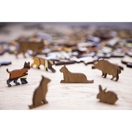 Wooden puzzle Ewa, lynx, 25 × 20 cm, puzzle-7