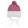 A cap on ties with a pompom Children's Amarobaby Pure Love Wind, with a lining, size 40-42 cm, pink color