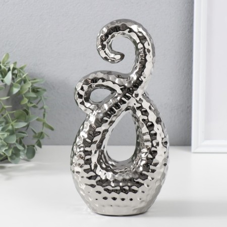 Souvenir Ceramics "Abstraction. Tentacles" silver 12.5x7x25 cm