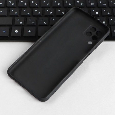 Pero cover for Samsung A22, silicone, black-2