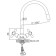 Accoona A4882N-1 kitchen mixer, two-wound, with flexible surge, red