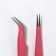 A set of tweezers for eyelash extensions, 2 pcs, color mix