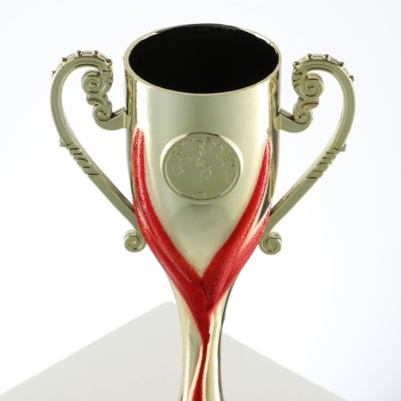 Cup 187, award figure, gold, a stone, 22.8 x 11.5 x 7 cm.-5