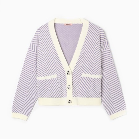 Cardigan female, lilac color, size One size 42-46-1