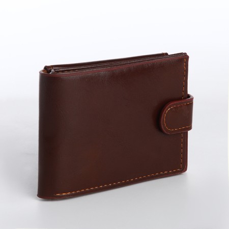 Button purse, brown color