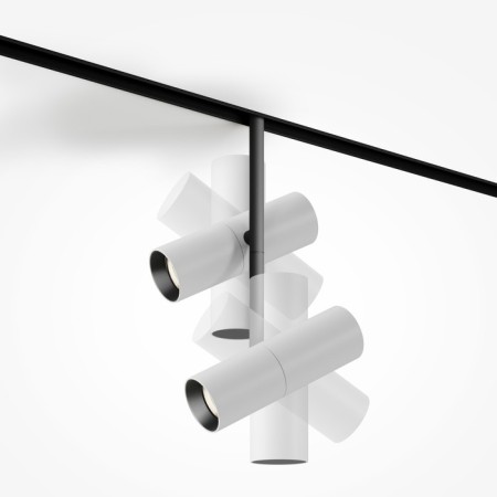 Technical TR005-4-2x12W-DS-BW, LED, 24 W, 193x160x362 mm, 1802 lm, white and core-4