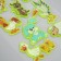 Silicon sticker on the glass phosphorus "animal world" 20x16 cm