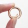 Karabin ring, d = 16/24 mm, thickness - 4 mm, 5 pcs, gold color