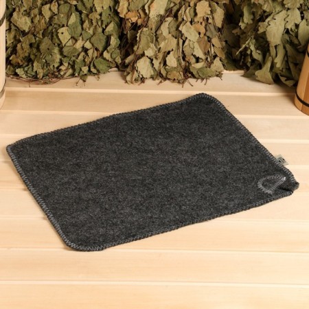 Set of bath portfolio 5 items "in a healthy body, a healthy mind", gray-6