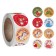 Stick Paper "joyful animals" d = 2.5 cm 500 pcs in a rolon 3x6x6 cm