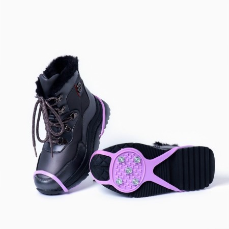 Ice steps 5 spikes size 26-35, pink, children's