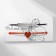 Bracelets "Demetrons" heart and pattern, black-red color, 7 cm